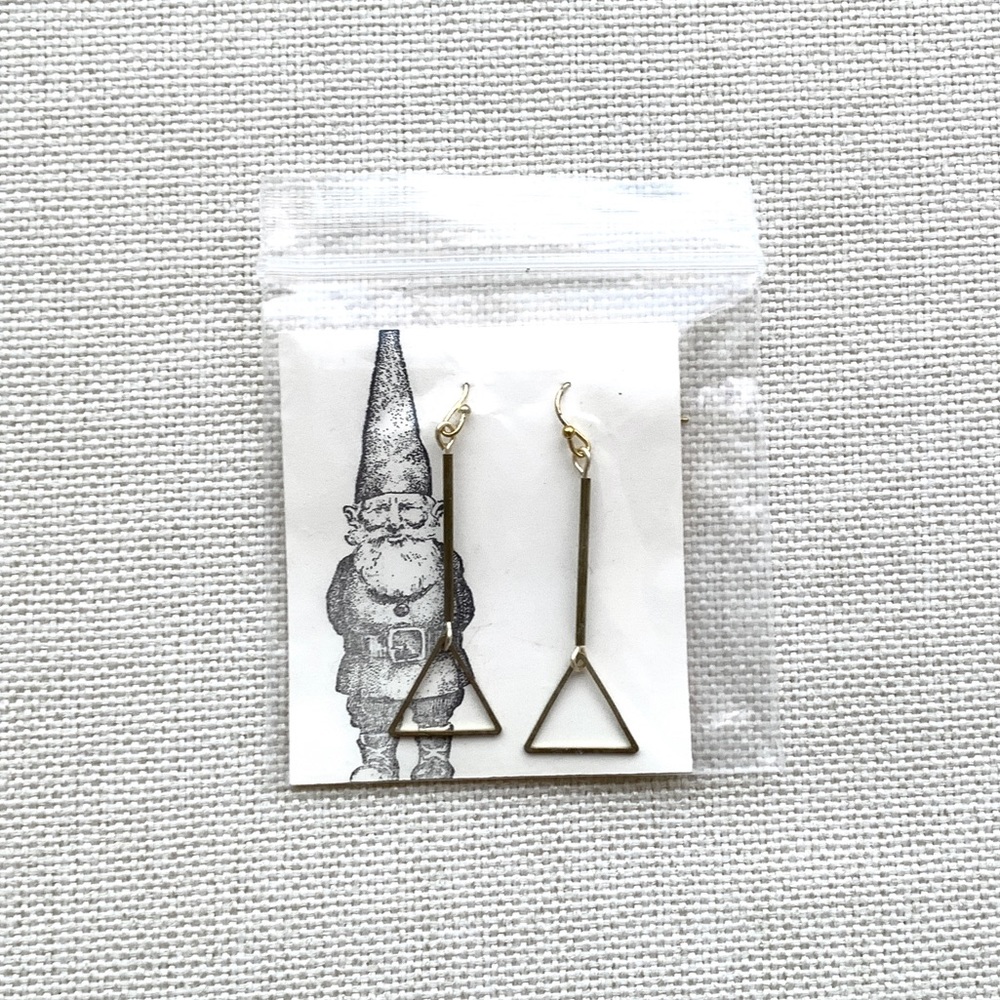 NWT Gold Geometric Earrings - Local Jeweler